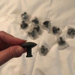 12 black metal Drawer pulls